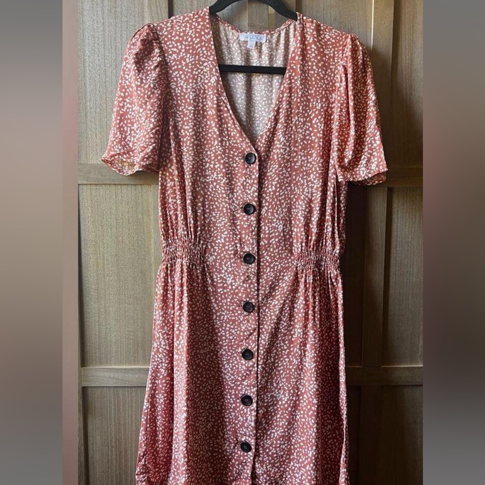 Overly EUC Abound mini dress size L